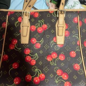 Cherry Patterned Tote Bag